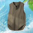 thumbnail image 2 of OSOLU Men's Tank Tops Summer Sleeveless Solid Color Loose Fit Crew Neck Athletic Breathable Lightweight Tops Beach Vacation Vest, 2 of 4