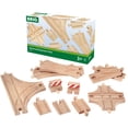 thumbnail image 1 of Vías de tren de madera BRIO World 33307 Advanced, juego de 11 piezas, 1 of 4