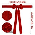 thumbnail image 3 of Adornos navideños, adornos navideños, regalos navideños, lazos de terciopelo rojo para cortinas, alzapaños festivos para cortinas, cenefas y guirnaldas, lazos de terciopelo para cortinas., 3 of 9