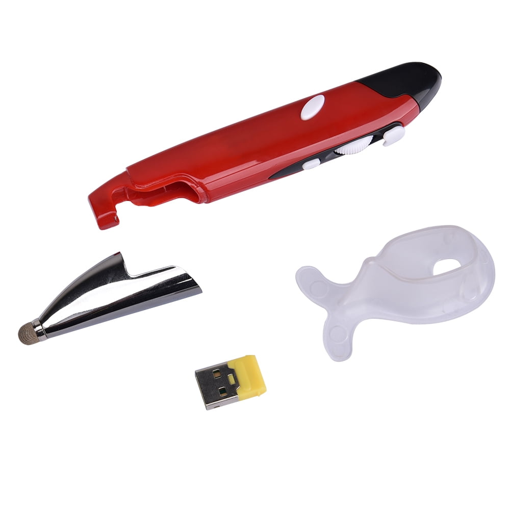 Color : Red PR-06 4-Keys Smart Wireless Optical Mouse with Stylus Pen Function Durable