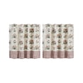 thumbnail image 3 of VHC Brands Rosehill Cottage Floral & Gingham Ruffled Cotton Tier Set - 24x36 Dusty Rose & Natural Cafe Curtain, 3 of 3