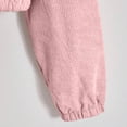thumbnail image 6 of Women'S Fashion Cropped Shacket Drawstring Hooded Zip Up Corduroy Jackets Casual Plaid Long Sleeve Short Jackets Coat, 6 of 7