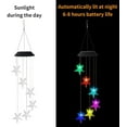 thumbnail image 2 of Solar Wind Chime Light, EpicGadget Solar Powered Color Changing LED Hanging Sea Star Wind chime Light for Outdoor Indoor Gardening Yard Pathway Decoration (Sea Star), 2 of 6