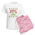 thumbnail image 6 of CafePress - Santa's My Homie Women's Light Pajamas - Women's Short Sleeve Print T-Shirt and Pants Light Cotton Pajama Set, 6 of 7