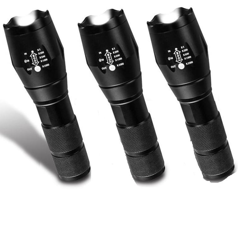 Black Light Flashlights MODOAO 3-Color Tactical Flashlight Set - Red ...