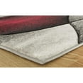 thumbnail image 3 of MDA Home Orelsi Gray/Red Contemporary Polypropylene Area Rug - 5'2" x 7'5", 3 of 4