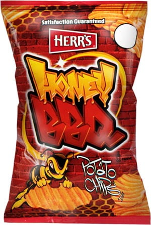 Herr's Honey BBQ Potato Chips 1.875 oz Bags - Pack of 24 - Walmart.com
