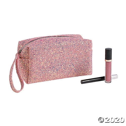 Grunde sladre Suradam Pink Sparkle Makeup Bag - Walmart.com