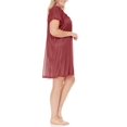thumbnail image 4 of EZI Nightgowns for Women - Soft & Breathable Satin Night Gowns for Adult Women - Medium to Plus Size Womens Sleep Shirts - Knee-Length Nightgown, 4 of 7