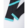 thumbnail image 6 of iiniim Kids Girls Athletic Color Block Gymnastics Yoga Pants Tights Dance Leggings Green 10, 6 of 7