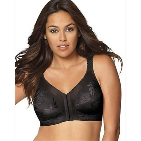 4695 18 Hour Easier On Front-Close Wirefree Bra With Flex Back, Black -  Size 36C 