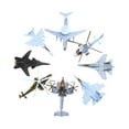 thumbnail image 1 of 8x Simulación 4D Fighter DIY Montado Avión Decoración Modelo Colección Puzzle Figura Modelo Coleccionables Recuerdo Adornos para el hogar Zulema Avión de combate, 1 of 8