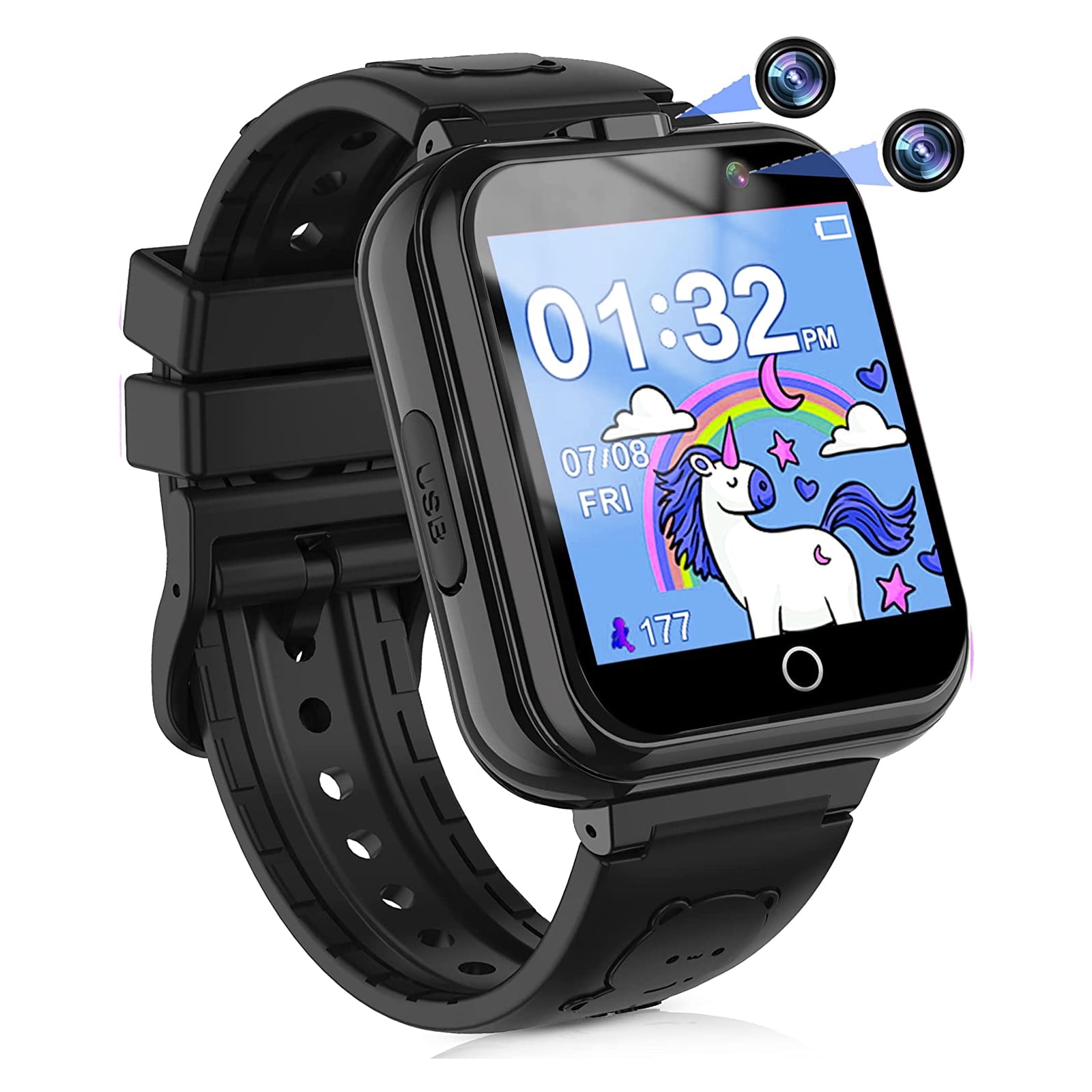 LITEYPP Kids Smart Watch with 24 Games Alarm Clock Music,Electronic