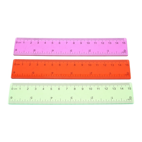 Masteelf 3pcs Drawing Straight Ruler Office Geometry Ruler Office Ruler Precise Ruler Design Drawing Tool Drafting Tool Students Must Have