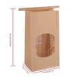thumbnail image 4 of Paquete de 50 bolsas de panadería Inteprter con ventana para granos de café y hornear L, 4 of 6