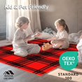 thumbnail image 4 of ODIKA 8'x10' Machine Washable Non-Slip Area Rug, Yuletide Tartan Entrance Greeting Seasonal High Traffic Rug with Pad, Red, 504050, 4 of 8