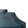 thumbnail image 4 of Nailhead Chapiteau Rembourré Lit Complet en Bleu Jaspe, 4 of 5