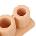 thumbnail image 3 of Tumbler Ice Mold Easy Fill Silicone 3 Cavity Hollow Cylinder Ice Ring for Whiskey Cold Drink Succinite, 3 of 4