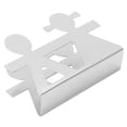 thumbnail image 3 of Soporte Para Servilletas, Proceso De Dibujo, Soporte De Acero Inoxidable Con Diseño Hueco De Pareja Pulido Mate Para Mesa De Encimeras De Cocina, 3 of 7