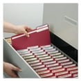 thumbnail image 3 of Reinforced Top Tab Colored File Folders, 1/3-Cut Tabs: Assorted, Letter Size, 0.75" Expansion, Maroon, 100/Box, 3 of 4