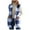 Blue Vest, variant on Htigea Fleece Plaid Vest for Women Sleeveless Button Front Cardigans Soft Comfy Homewear Casual Coats with Pockets Gray S