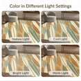 thumbnail image 7 of ODIKA Surfboard Colorblock Diagonal Surf Contemporary Shaped Skateboarsurfboard Foldable Easy Care for Queen Size Bedroom, Under Bed, Master Suite, 7 of 7