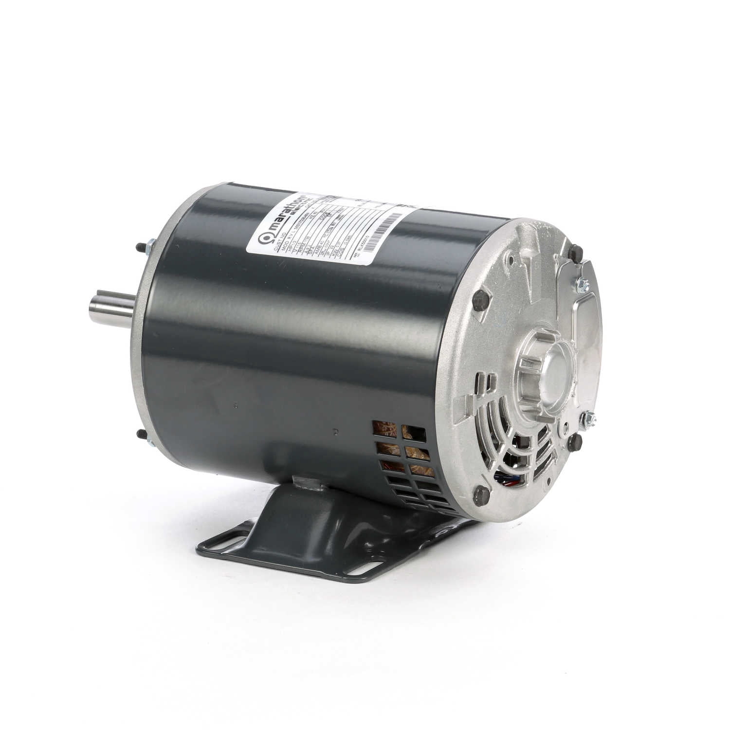 Marathon S022 56 Frame Open Drip Proof 56S17D2046 General Purpose Motor, 1/2 hp, 1800 rpm, 115 VAC, 1 Split Phase, 1 Speed, Ball Bearing, Rigid Base