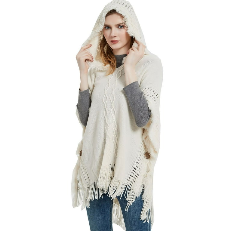 Fringed Hooded Bat Sweater Fringed Hooded Bat Sweater