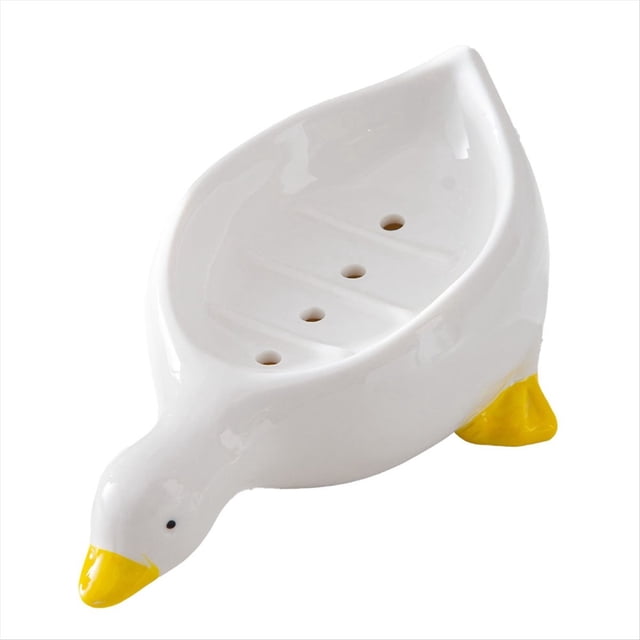 Caja de Jabón con Forma de Pato Amarillo, Jabonera de , Soporte para Jabón Escurridor, Contenedor de Jabón, Jabonera para Bandeja de Baño