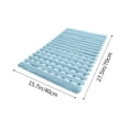 thumbnail image 3 of Yhmxh Non Slip Shower Mat, Non Suction Cup Bathtub Bath Mat with Drain Holes, Heavy Duty Rubber Sturdy Stand Up Shower Stall Tub Mat for Inside Shower, Bathroom, Floor, Pool, SPA (Blue, 16"x28"), 3 of 6