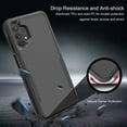 thumbnail image 5 of Dteck for Samsung Galaxy A13 5G Case, Slim Pocket-Friendly Hybrid Silicone Bumper Shockproof Tough Rugged Case,Black, 5 of 6