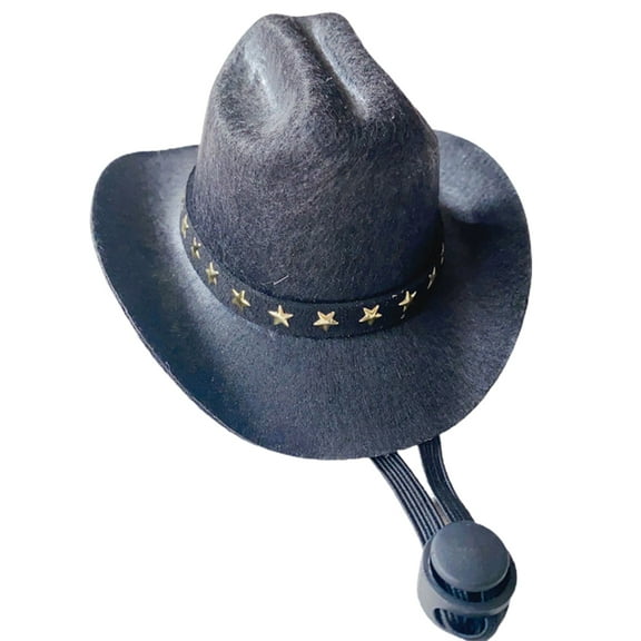 Funny Hat Cowboy Hat Costume Birthday Western Cowgirl Accessories Pet Headwear Adjustable for Cosplay Cowboy
