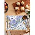 thumbnail image 3 of Placemat Spring Watercolor Flowers Hydrangea Dining Table Tableware Mats Kitchen Dish Mat Pad 4/6pcs Table Mat Home ration, 3 of 7