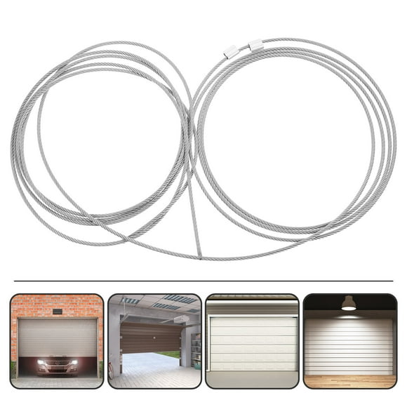 Minkissy Safety Cable Garage Door Accessories Steel Wire Silver 1Pcs For Installation 600.00X0.40X0.40Cm