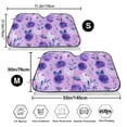 thumbnail image 3 of Haiem Violet Car Windshield Sun Shade - Blocks UV Rays Sun Visor Protector, Sunshade to Keep Your Vehicle Cool, Universal Fit SUV Van Sedan-Small, 3 of 7