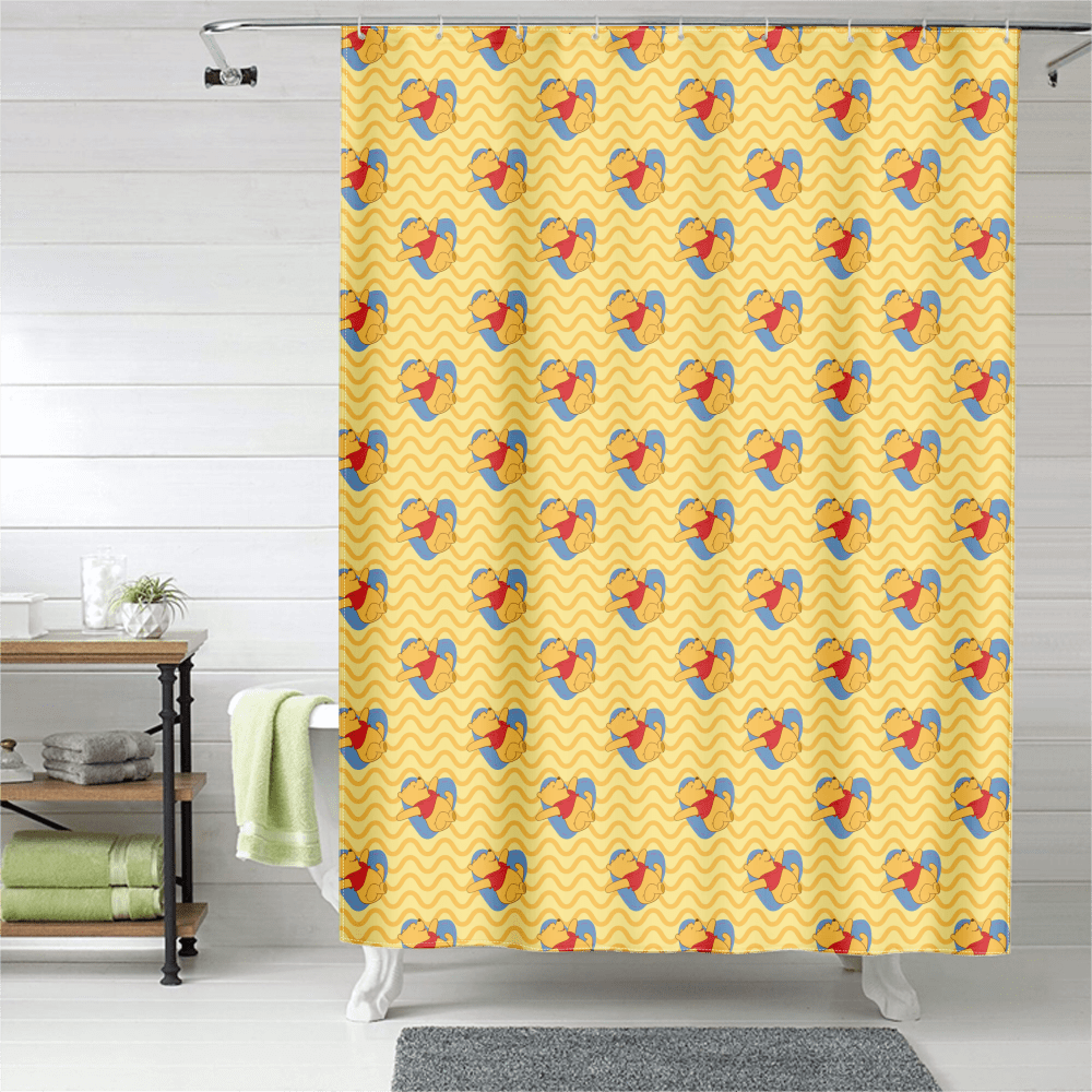 Winnie the Pooh Shower Curtain, Weighted Hem Shower Curtain Fashion