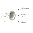 thumbnail image 2 of Morris Products 72629 Led Recessed Lighting Retrofit Kit, 8 in., 35W, 3000K - BaffLed Bezel, 2 of 2