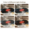 thumbnail image 7 of ODIKA 8'x10' Washable Area Rug Record Vinyl Retro Music Concentric Groove Ring Shaped Round for King Size Bedroom Under Bed, Master Suite, Non-Shedding, Easy Care, 7 of 7