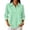 Mint Green-A#1075JJ, variant on Hearthz Women's Polo Shirt 3/4 Sleeve Button Henley Neck T Shirts for Women Solid Color Basics Womens Clothing Red L