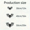 thumbnail image 4 of HELLOYOUNG Gothic Bat Wall Art - Vintage Iron Silhouette with Spider Web Design, Weatherproof Indoor/Outdoor Metal Sculpture Halloween Decor for Living Room Porch  Unique Gothic Wall Sculptures, 4 of 6