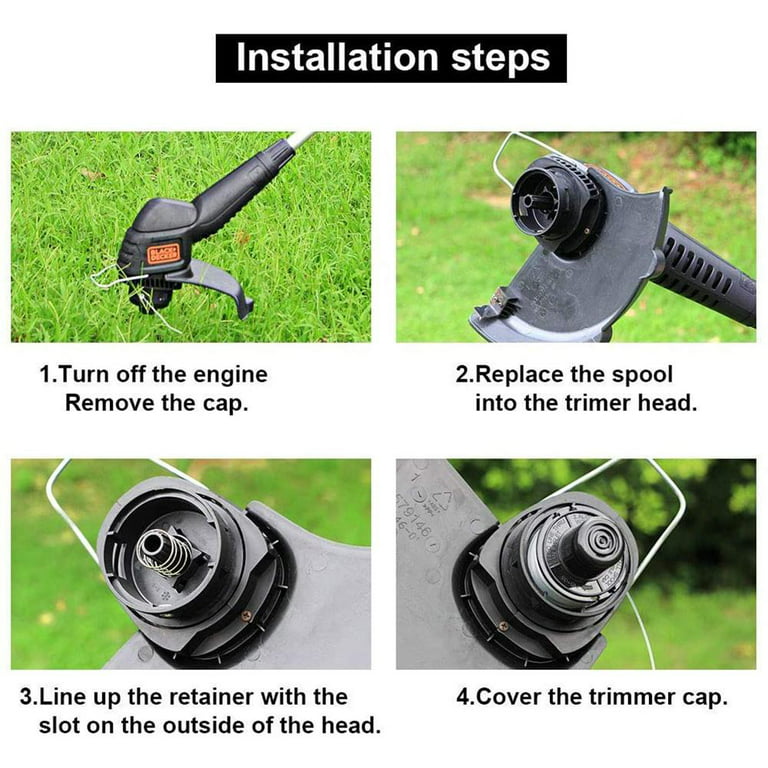 String Trimmer Replacement Spool Compatible With Black + Decker