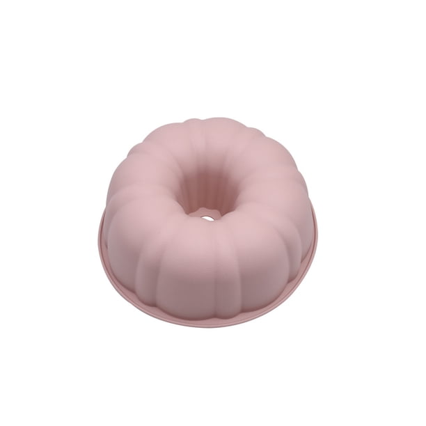 Ounissouiy Molde de silicona para pasteles, Mousse, utensilios para hornear, antiadherente, grande, hueco, redondo, herramienta para hornear, Cocina y Comedor Rosa