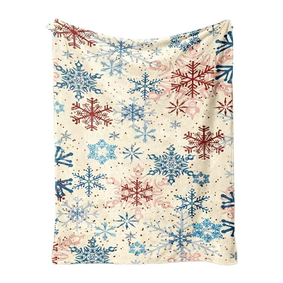 Christmas Throw Blanket – 30x40 in Super Soft Flannel Fleece Blanket for Winter – Warm Lightweight Holiday Blanket for Bed, Sofa, Travel & Gift Giving