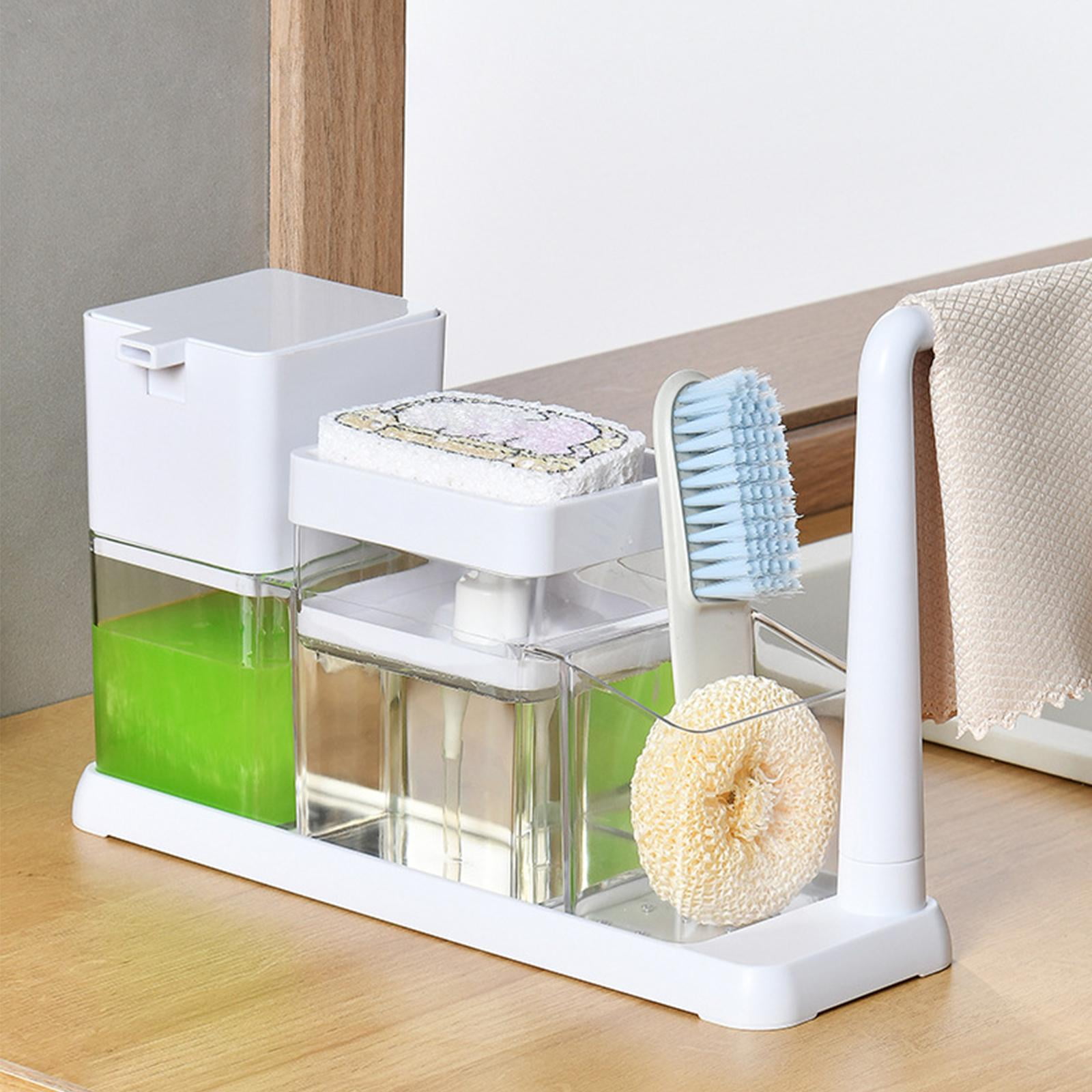 Dish Soap Dispenser Soap Pump Dispenser Durable Sink Kitchen Organizer Refillable Automatic Liquid Boxes Washing Soap Dispenser