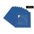 thumbnail image 2 of Royal Blue Acid Free 16x16 Picture Frame Mats with White Core Bevel Cut for 12x12 Pictures - Fits, 2 of 4