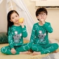 thumbnail image 3 of Pijamas térmicos de algodón para niños y niñas, ropa de dormir de Navidad para invierno, 4, 6, 8, 10, 12 y 14 años, 3 of 4