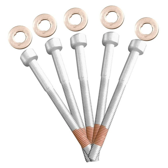 5x Fuel Injector Nozzle Seal Washer Bolt Kit For Mercedes 6110170060, 0009902907