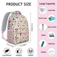 thumbnail image 5 of Floral Watercolor Daisy Artwork Backpack - Waterproof & Breathable for College Students, 5 of 5