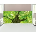thumbnail image 1 of Forest Headboard, Old Big Majestic Tree Environment Countryside Eco Solidarity National Park Scenery, Upholstered Decorative Metal Bed Headboard with Memory Foam, Full Size, Green Brown, by Ambesonne, 1 of 4