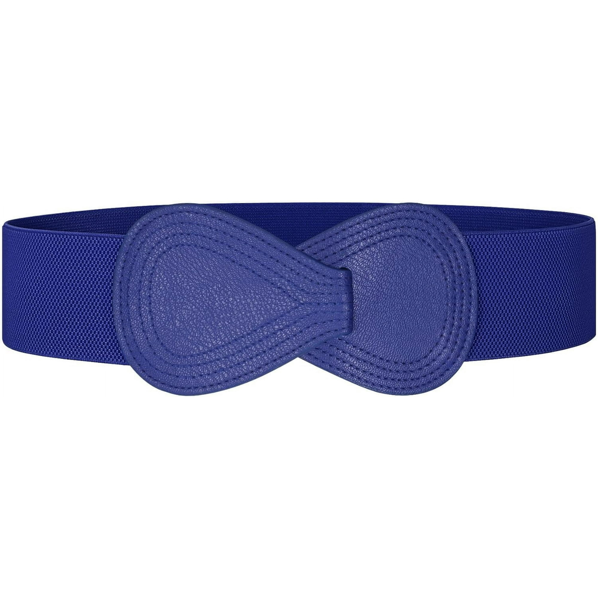 fuzhong-Women Wide Elastic Belt Ladies Stretchy Dress Belt Fashion